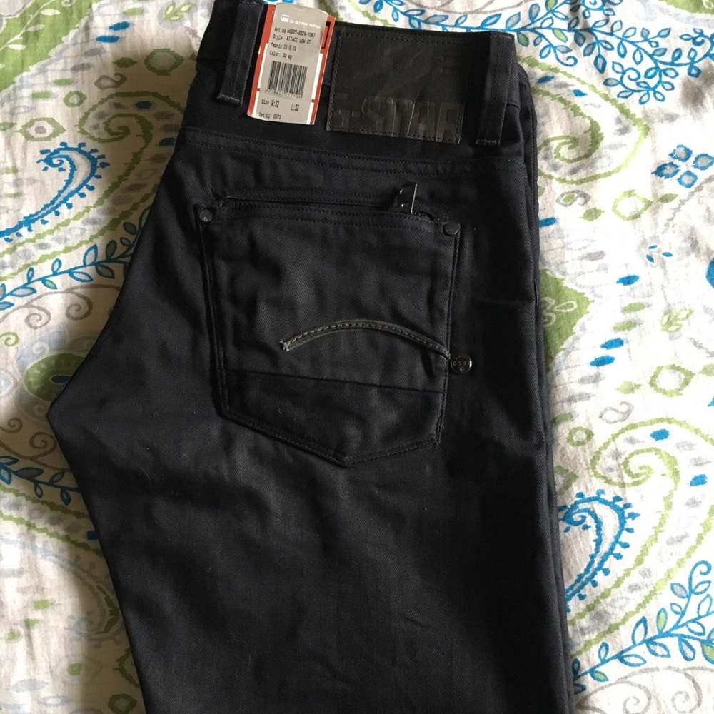 NWT Mens G-Star Raw Black Denim 32*32